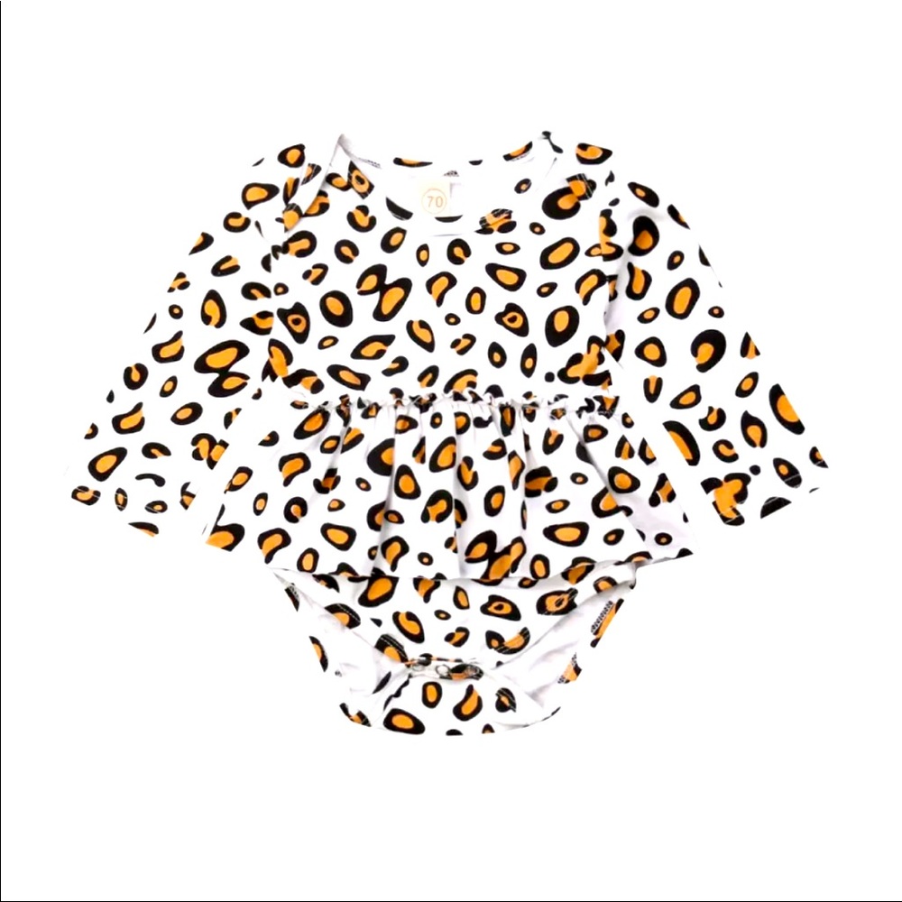 9-12 months leopard bodysuit/onesie